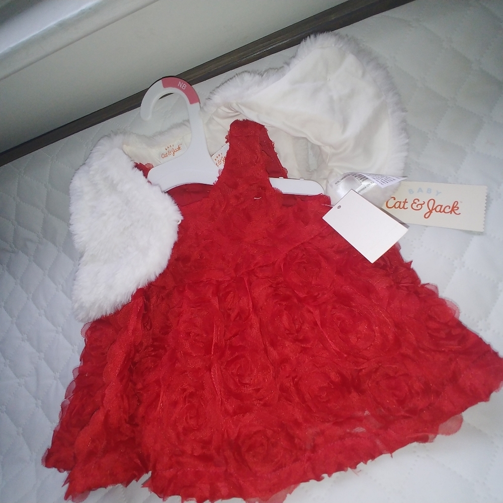 Newborn Girl Christmas Dress